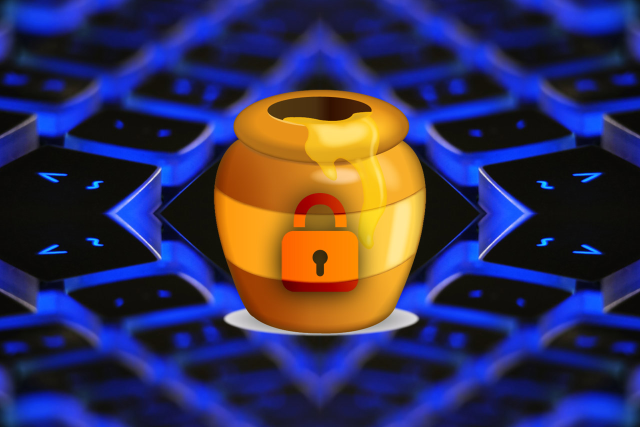 A honeypot with a lock on it.